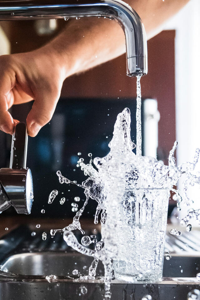 Pipe Repair and Drain Services in Akron Plumbing repair work on pipes and drains in an Akron home.